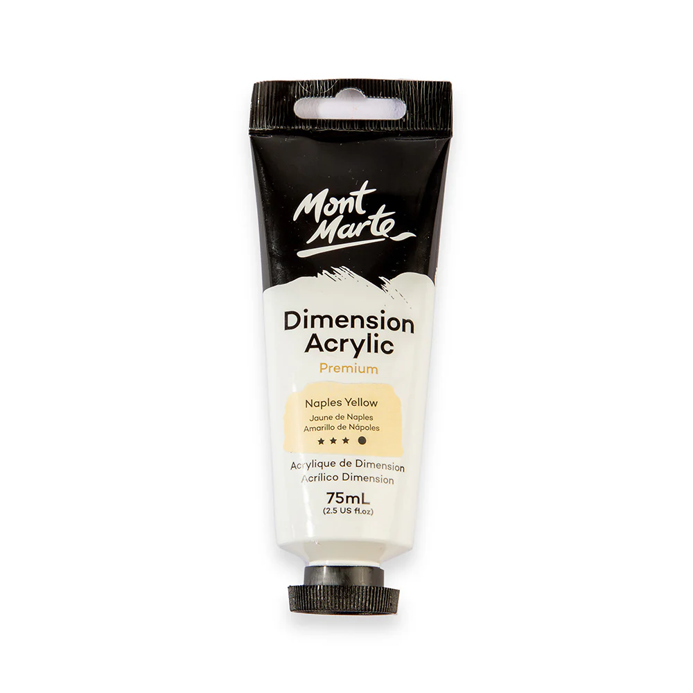 Dimension Acrylic Premium 75ml Tube - Naples Yellow