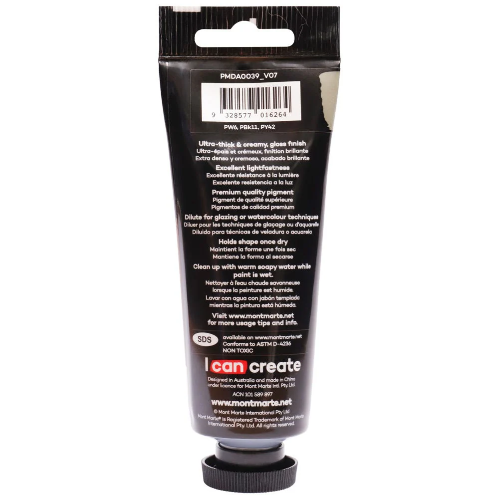 Dimension Acrylic Premium 75ml Tube - Neutral Grey - Image 3