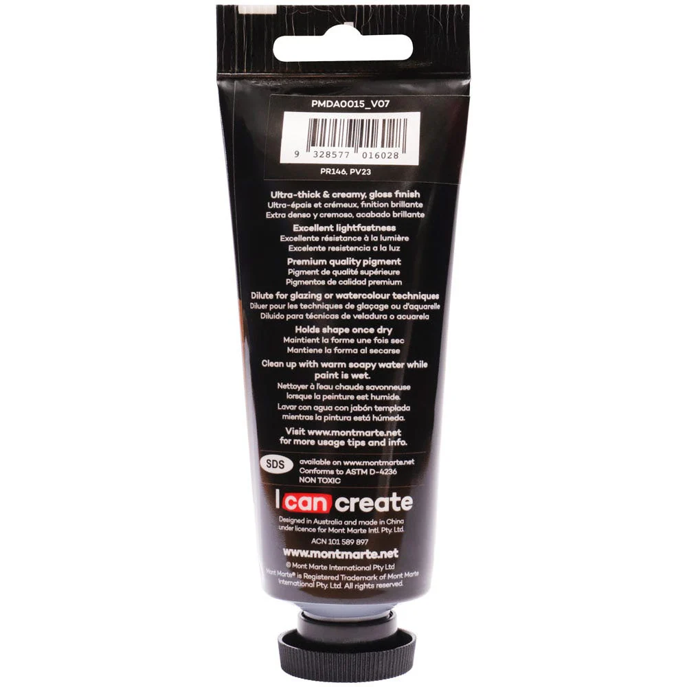 Dimension Acrylic Premium 75ml Tube - Old Mauve - Image 3
