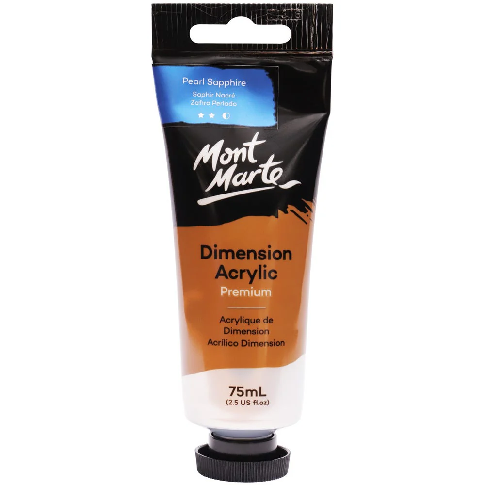 Dimension Acrylic Premium 75ml Tube - Pearl Sapphire