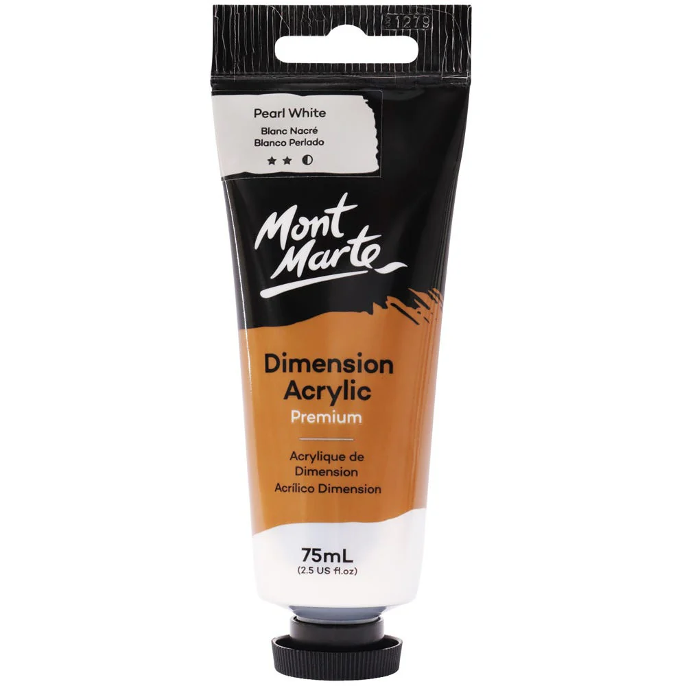 Dimension Acrylic Premium 75ml Tube - Pearl White