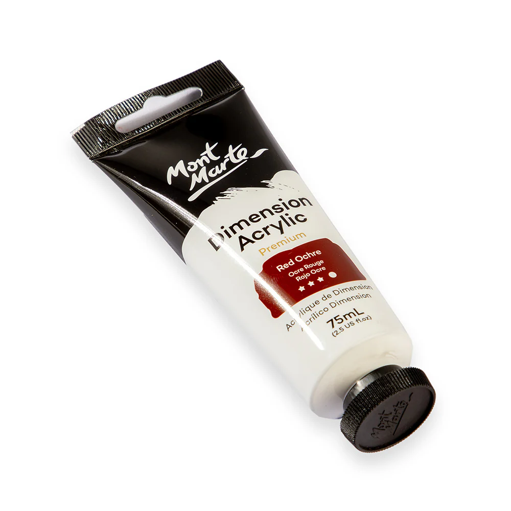 Dimension Acrylic Premium 75ml Tube - Red Ochre - Image 3