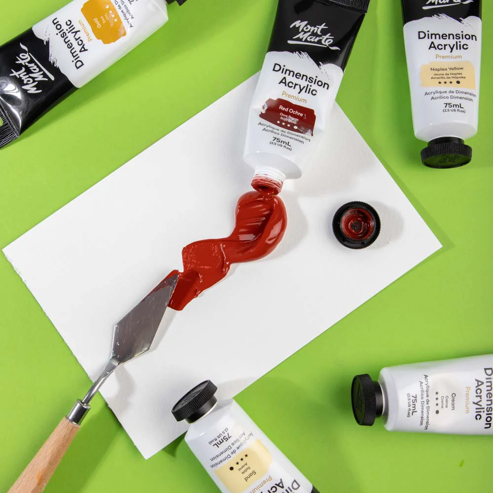 Dimension Acrylic Premium 75ml Tube - Red Ochre - Image 5