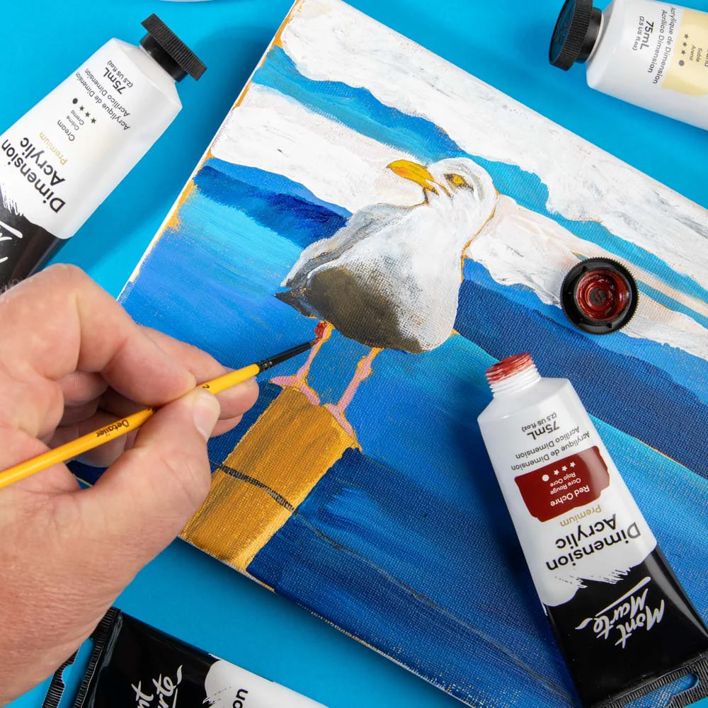 Dimension Acrylic Premium 75ml Tube - Red Ochre - Image 6