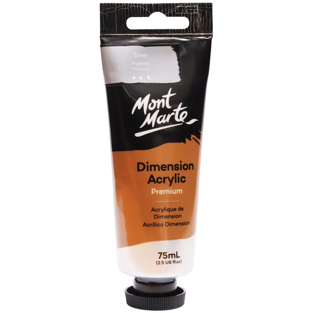 Dimension Acrylic Premium 75ml Tube - Silver