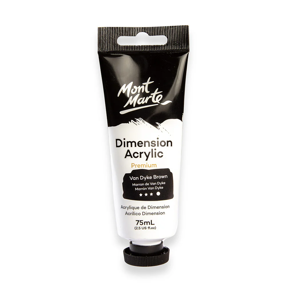 Dimension Acrylic Premium 75ml Tube - Van Dyke Brown