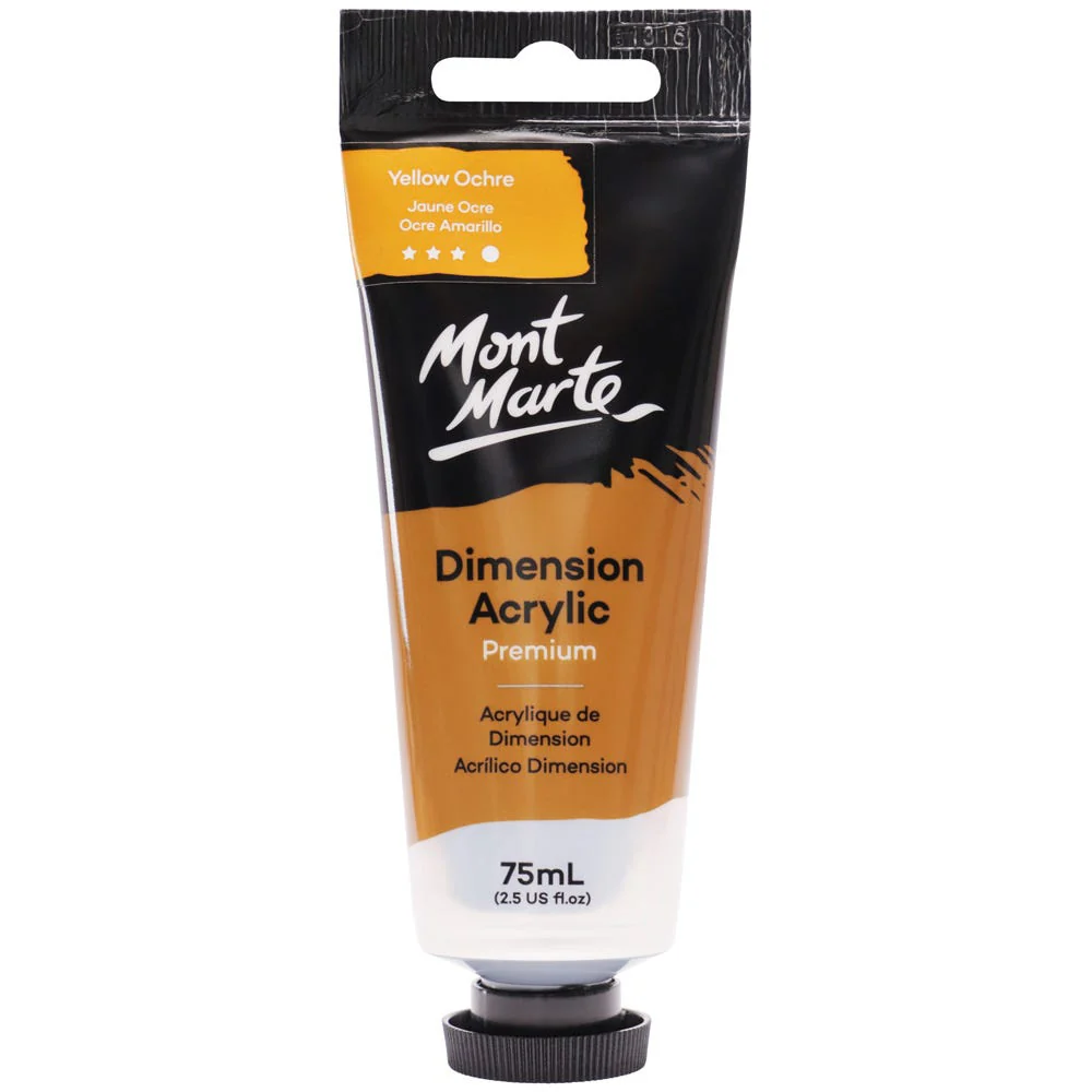 Dimension Acrylic Premium 75ml Tube - Yellow Ochre