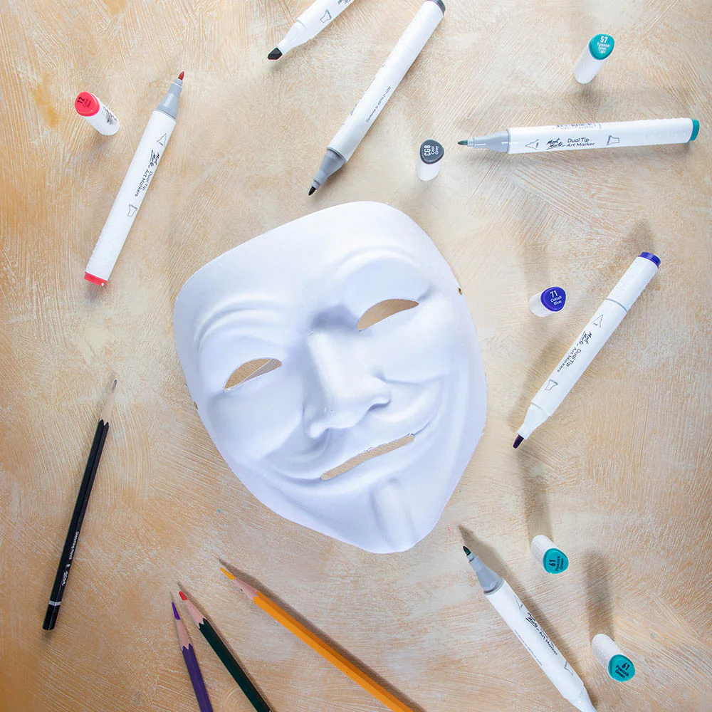 DIY Party Masks Discovery 4pc - Mime - Image 7
