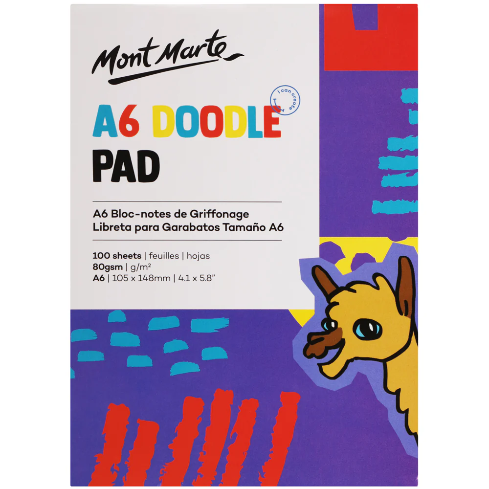 Doodle Pad A6 100 Sheet - Llama