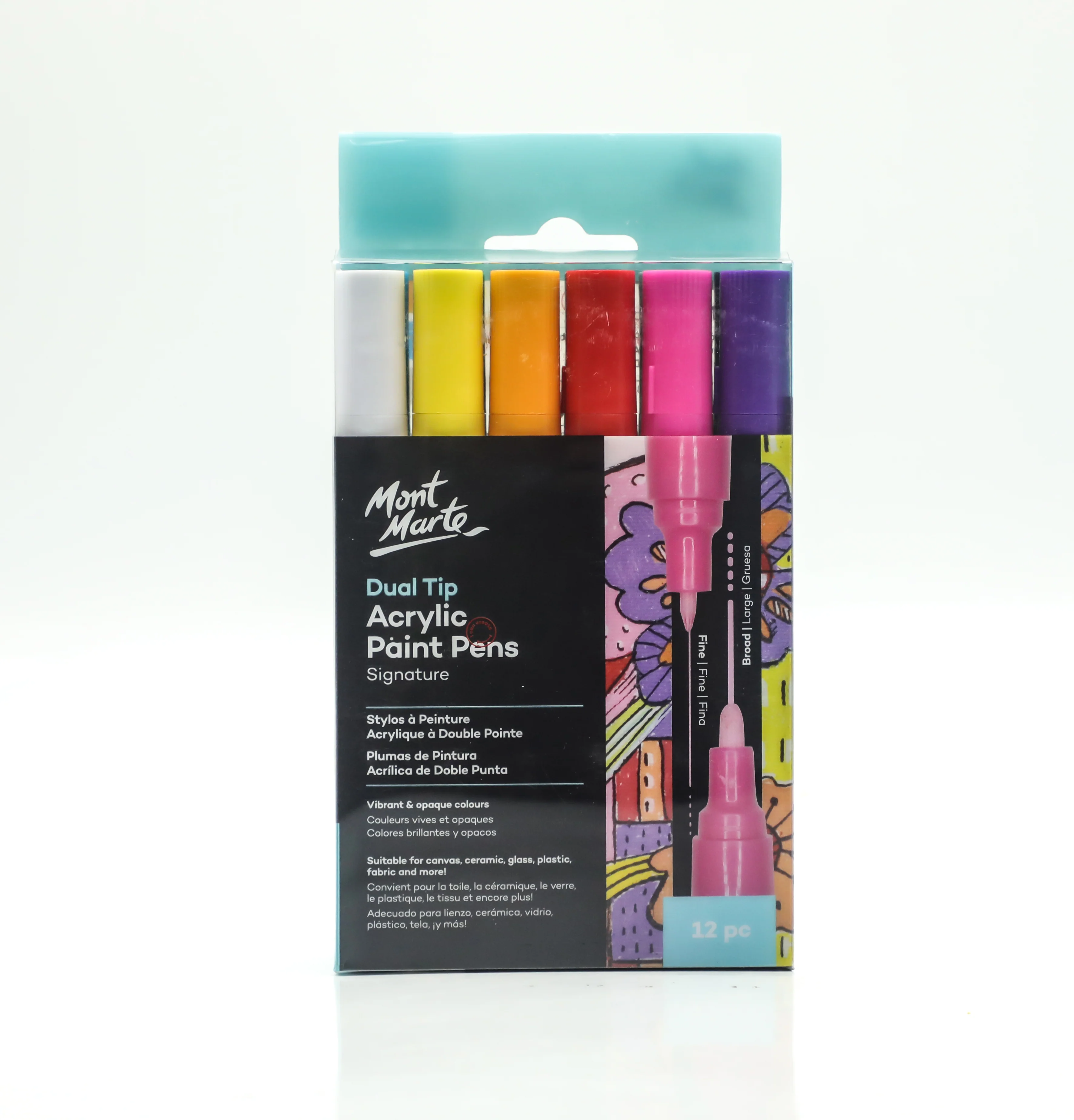 Dual Tip Acrylic Paint Pens Signature 12pc - Image 10