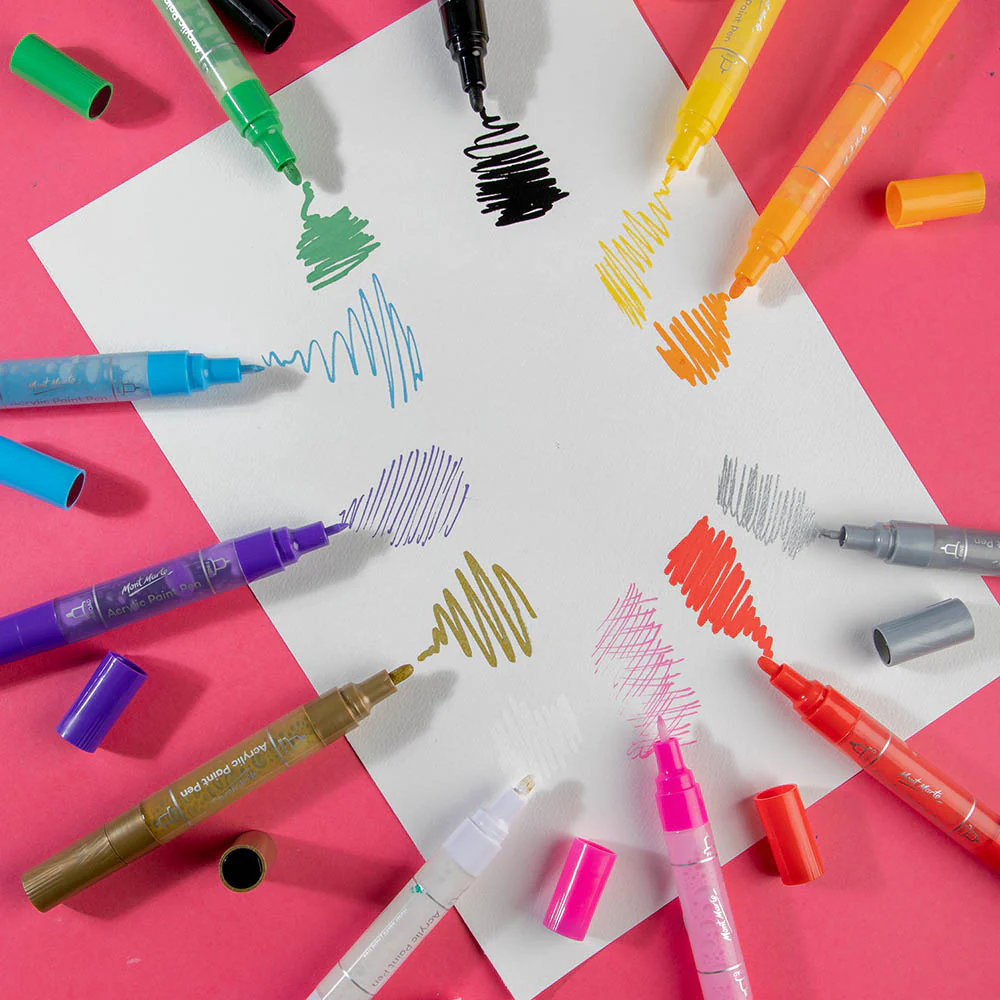 Dual Tip Acrylic Paint Pens Signature 12pc - Image 6