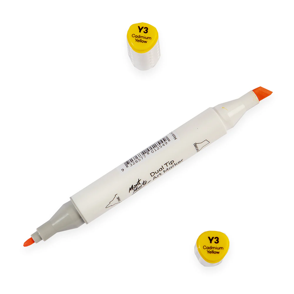 Dual Tip Art Marker Premium - Cadmium Yellow Y3 - Image 2