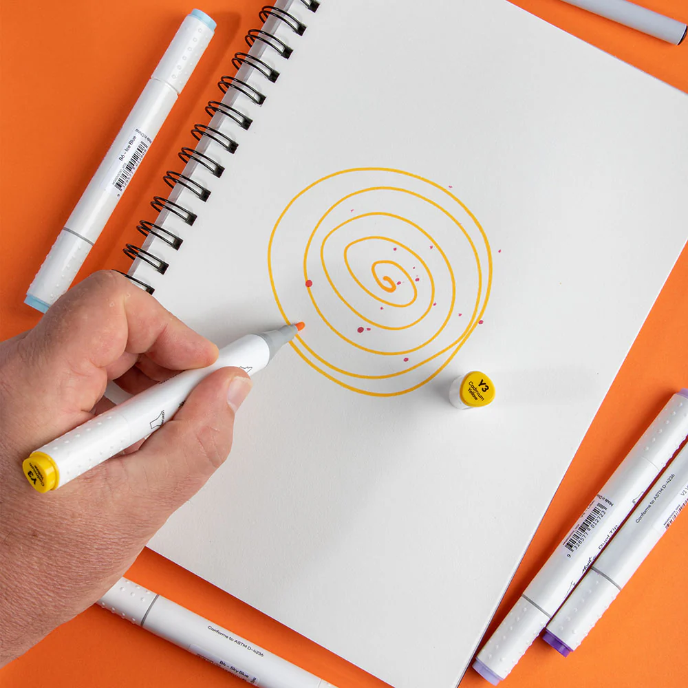 Dual Tip Art Marker Premium - Cadmium Yellow Y3 - Image 5