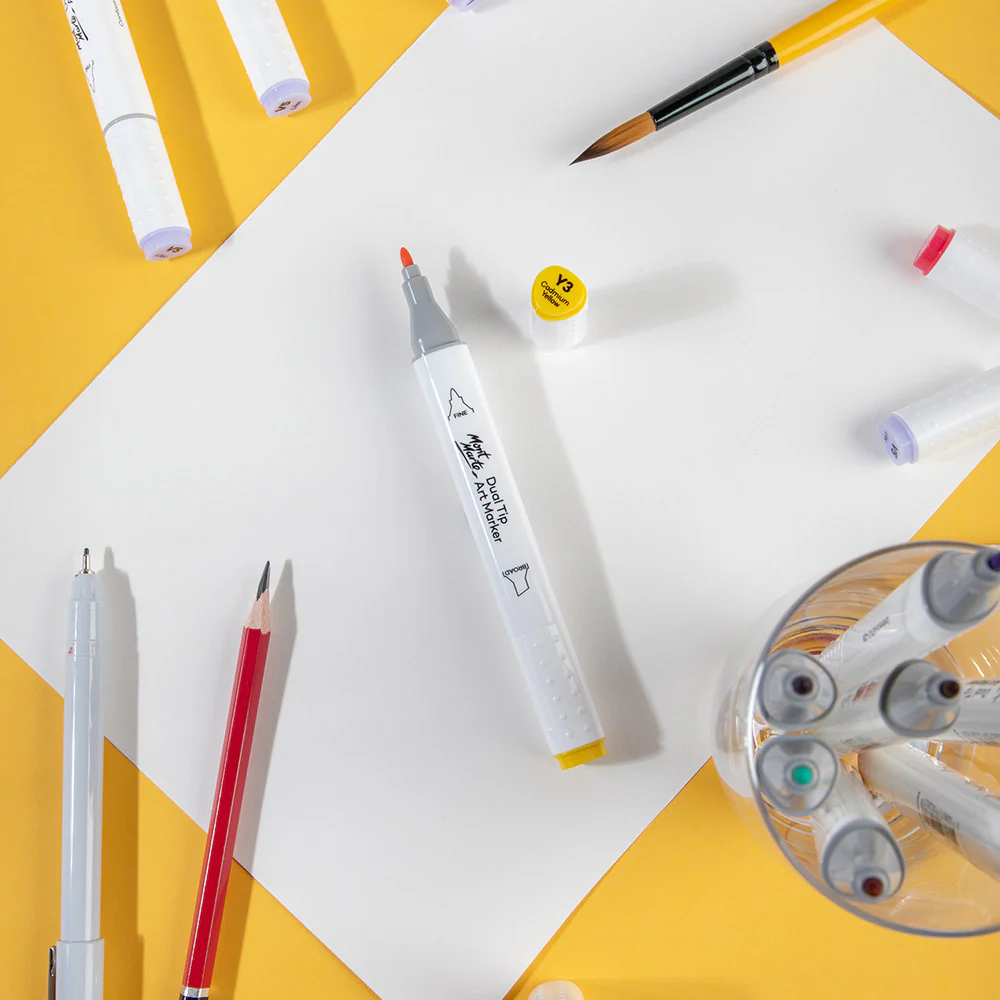 Dual Tip Art Marker Premium - Cadmium Yellow Y3 - Image 6