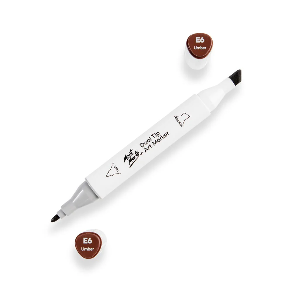 Dual Tip Art Marker Premium - Umber E6