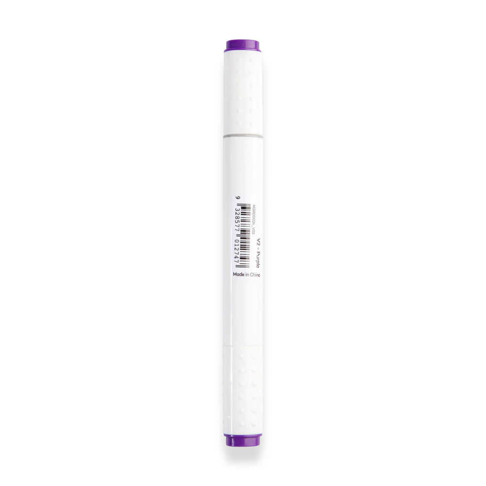 Dual Tip Art Marker Premium - Purple V2 - Image 3
