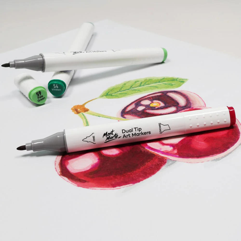 Dual Tip Art Marker Premium - Cerise P1 - Image 6