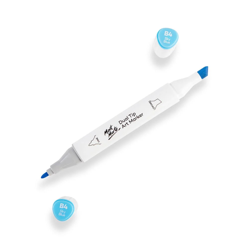 Dual Tip Art Marker Premium - Sky Blue B4