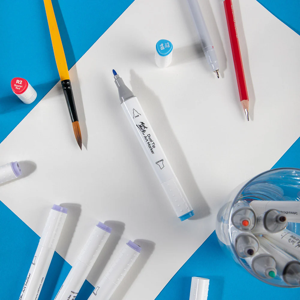 Dual Tip Art Marker Premium - Sky Blue B4 - Image 6