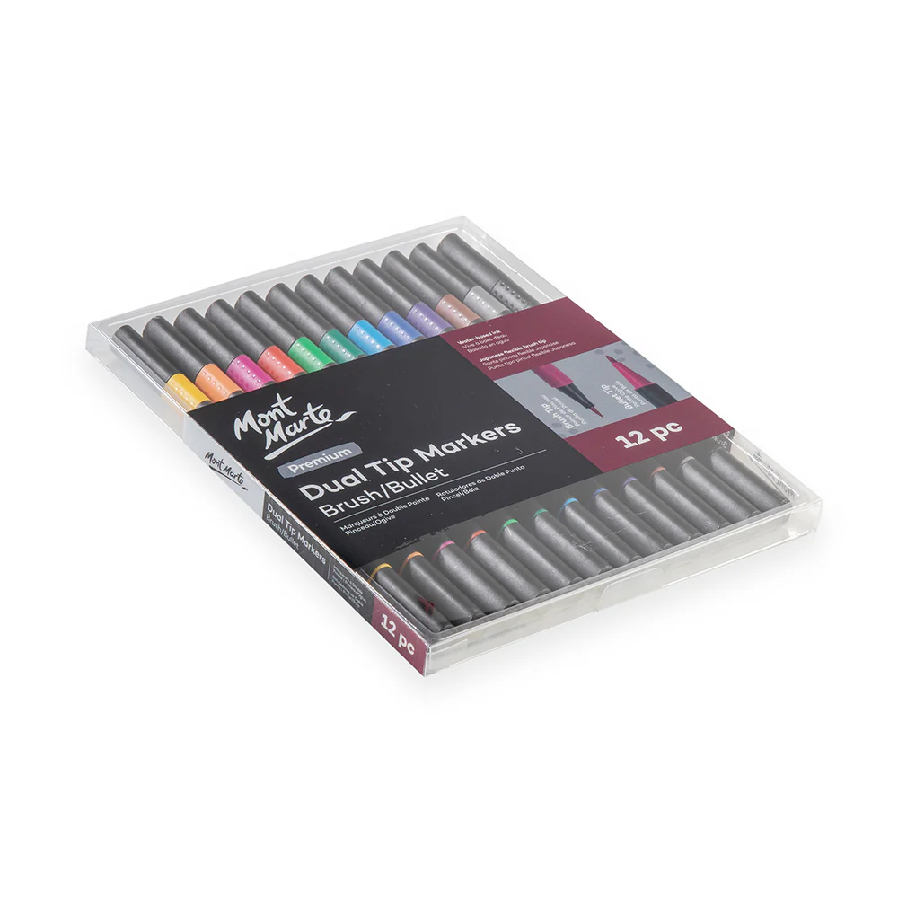 Dual Tip Markers Brush/Bullet Premium 12pc - Image 2