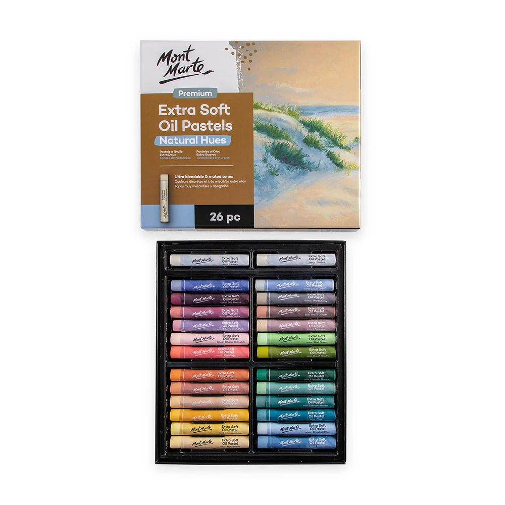 Extra Soft Oil Pastels Natural Hues Premium 26pc - Image 2