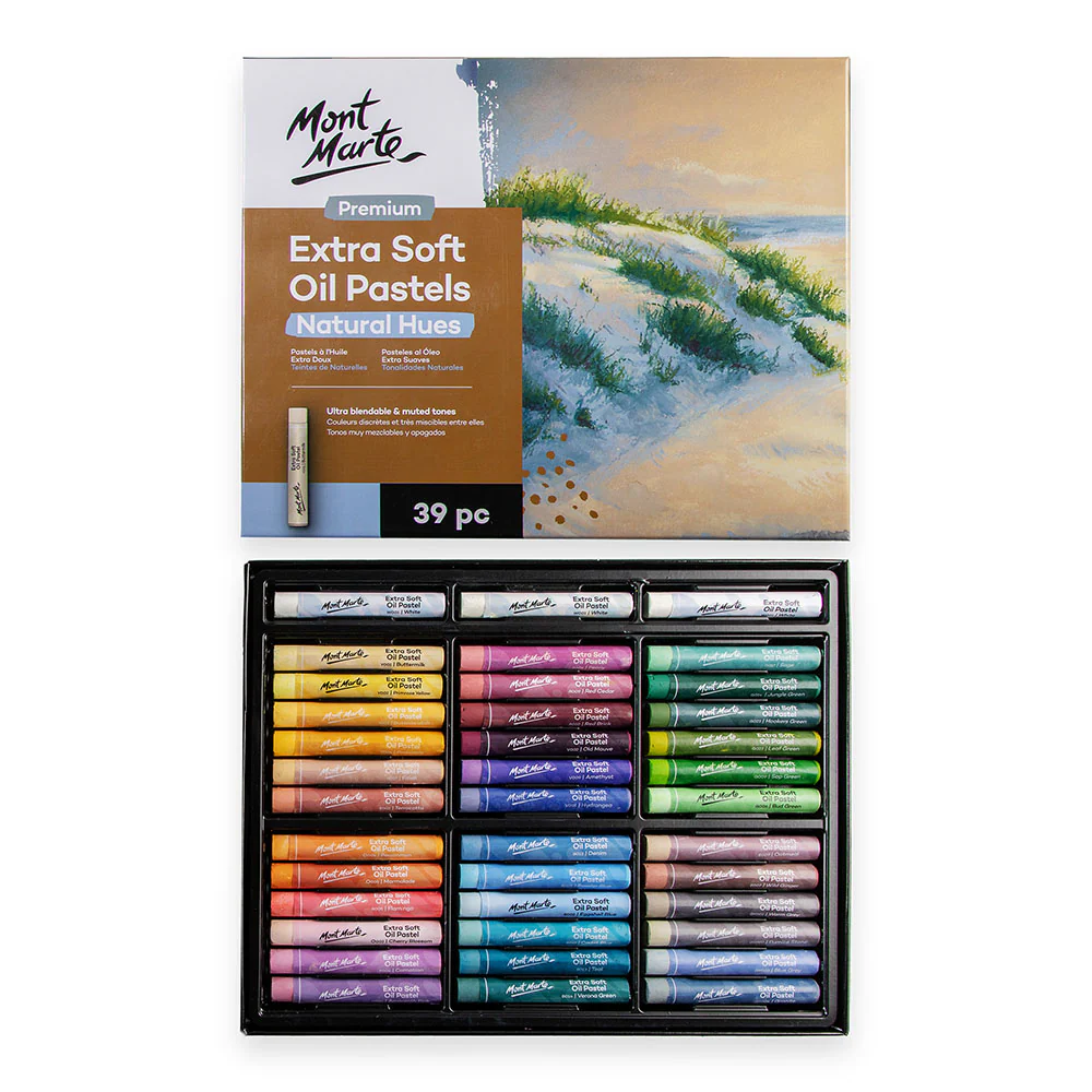Extra Soft Oil Pastels Natural Hues Premium 39pc - Image 2