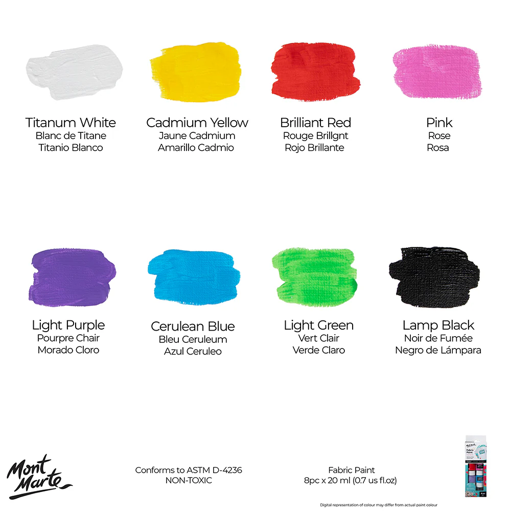 Fabric Paint Set Signature 8pc x 20ml - Image 5
