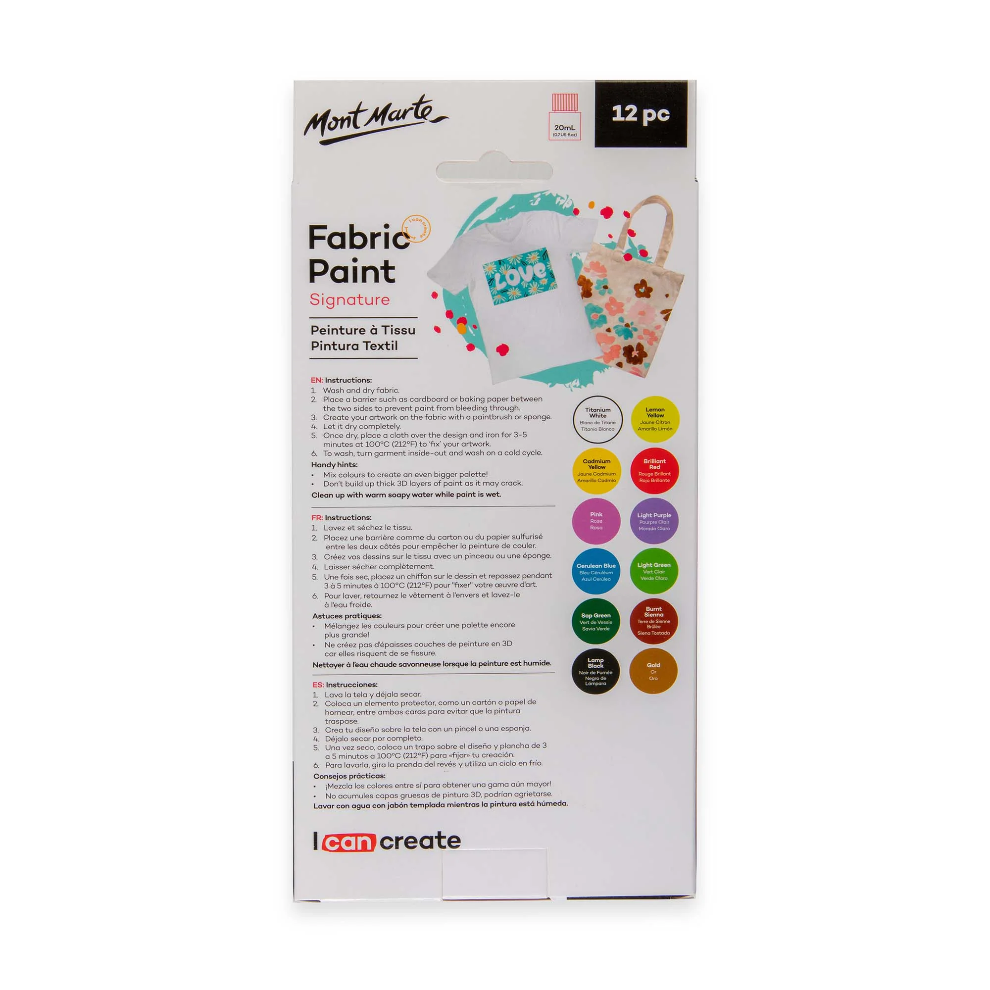 Fabric Paint Signature 12pc x 20ml - Image 4