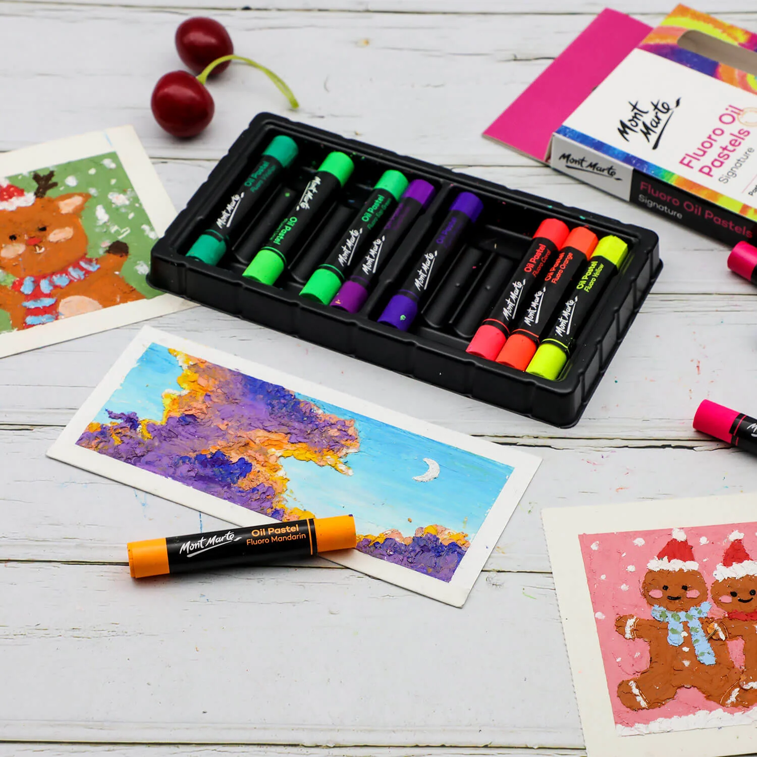 Fluoro Oil Pastels Signature 12pc - Image 10