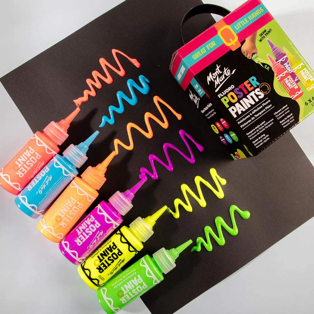 Fluoro Poster Paints 6pc x 60ml - Image 8