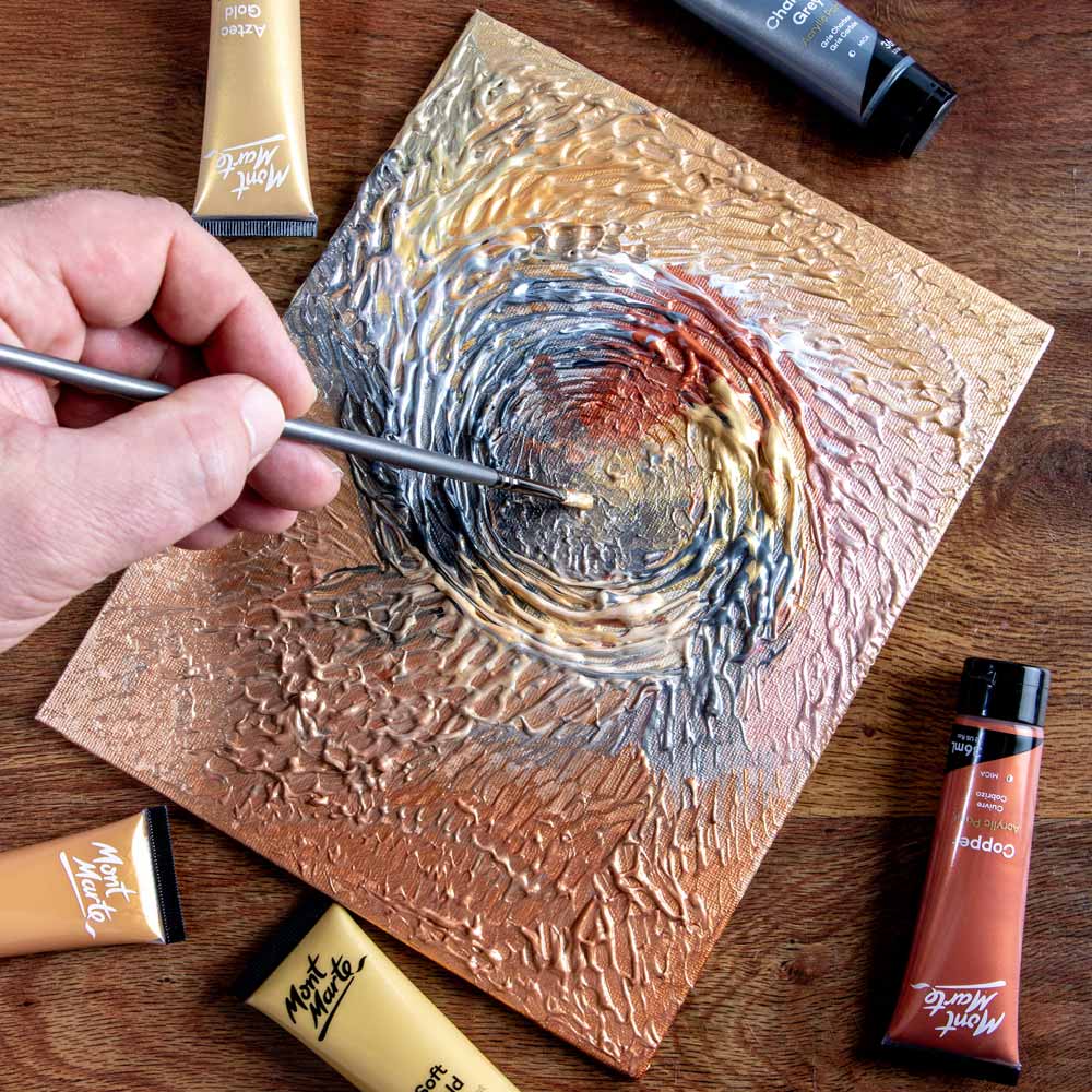 Gold and Silver Acrylic Paint Set Signature 12pc x 36ml - Image 7