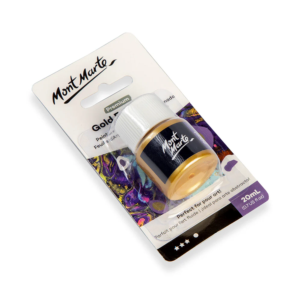 Gold Foil Paint Premium 20ml - Image 3