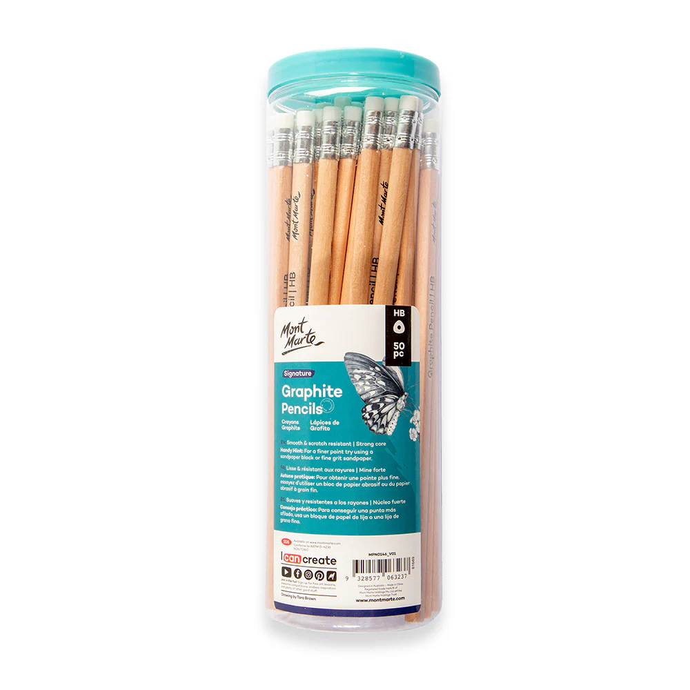 Graphite Pencils with Eraser Ends HB Signature 50pc - Image 5
