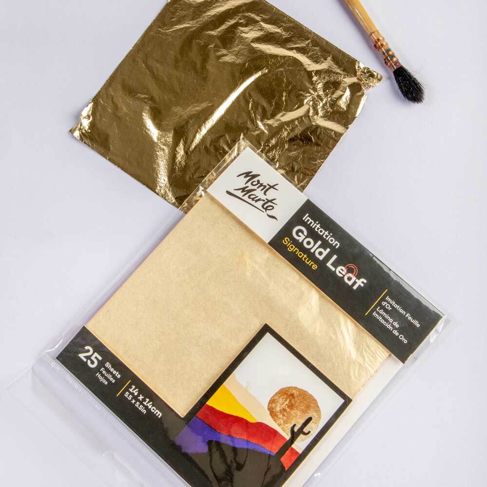 Imitation Gold Leaf Signature 14cm x 14cm (5.5in) 25 Sheets - Image 4