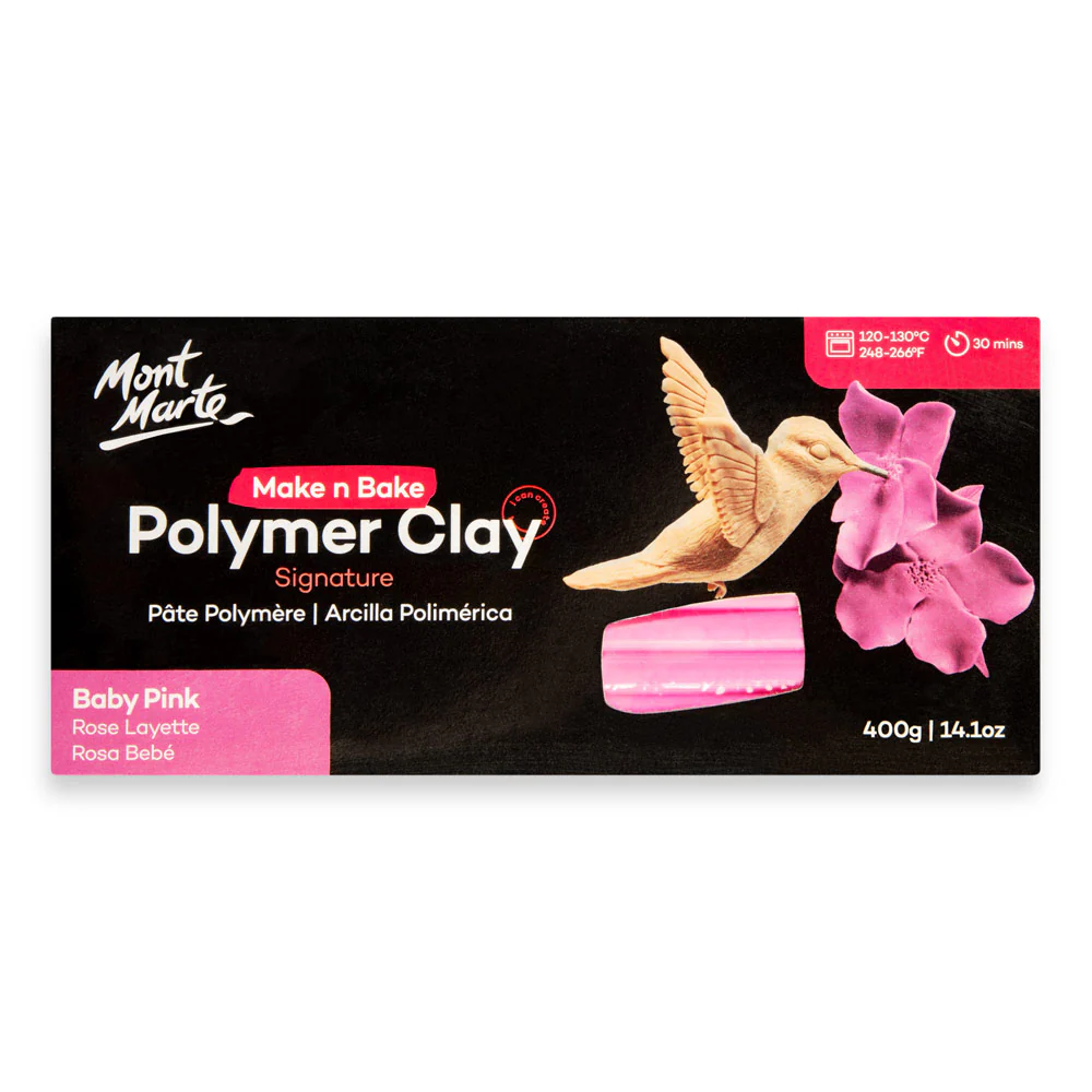 Make n Bake Polymer Clay Signature 400g - Baby Pink