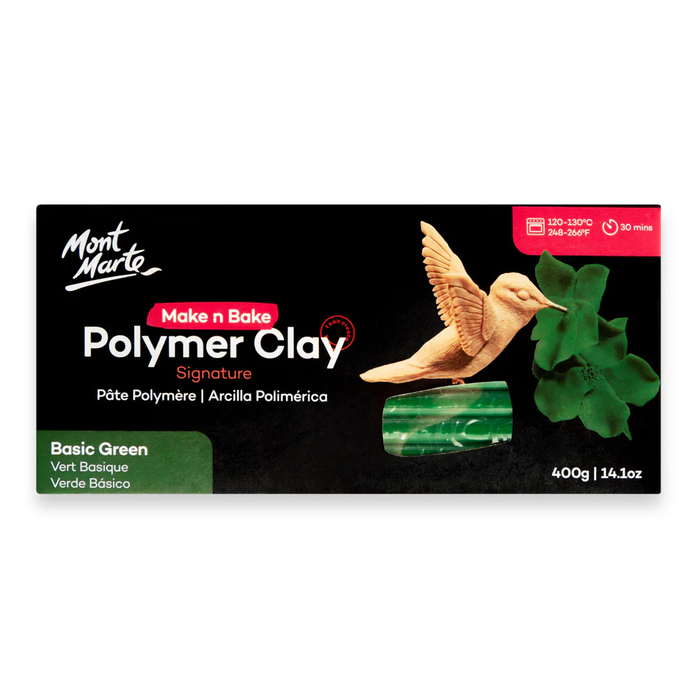 Make n Bake Polymer Clay Signature 400g - Basic Green