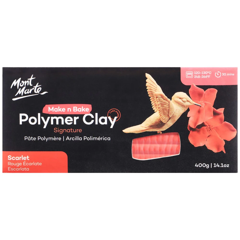 Make n Bake Polymer Clay Signature 400g - Scarlet