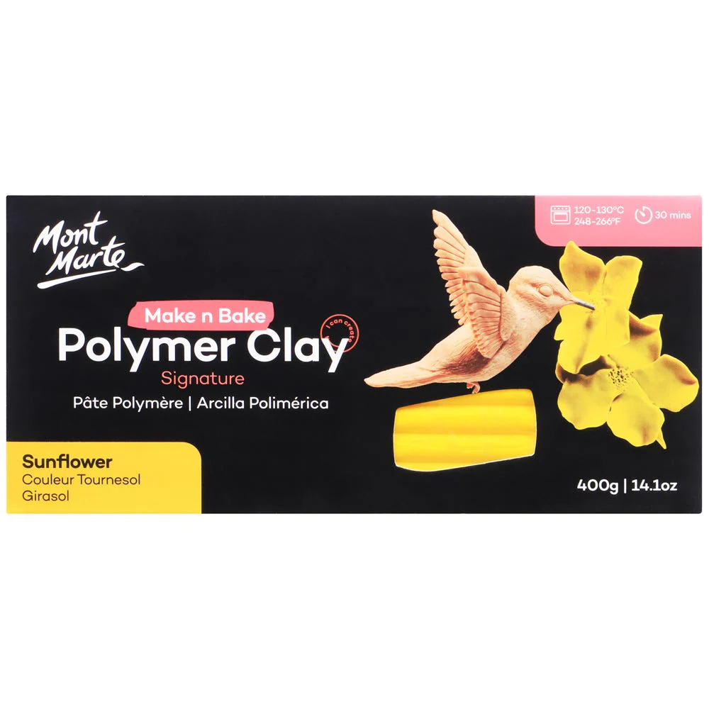 Make n Bake Polymer Clay Signature 400g - Sunflower