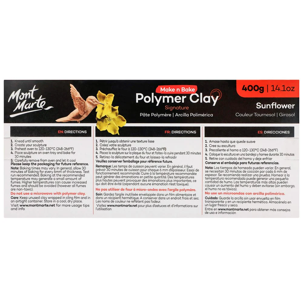 Make n Bake Polymer Clay Signature 400g - Sunflower - Image 2