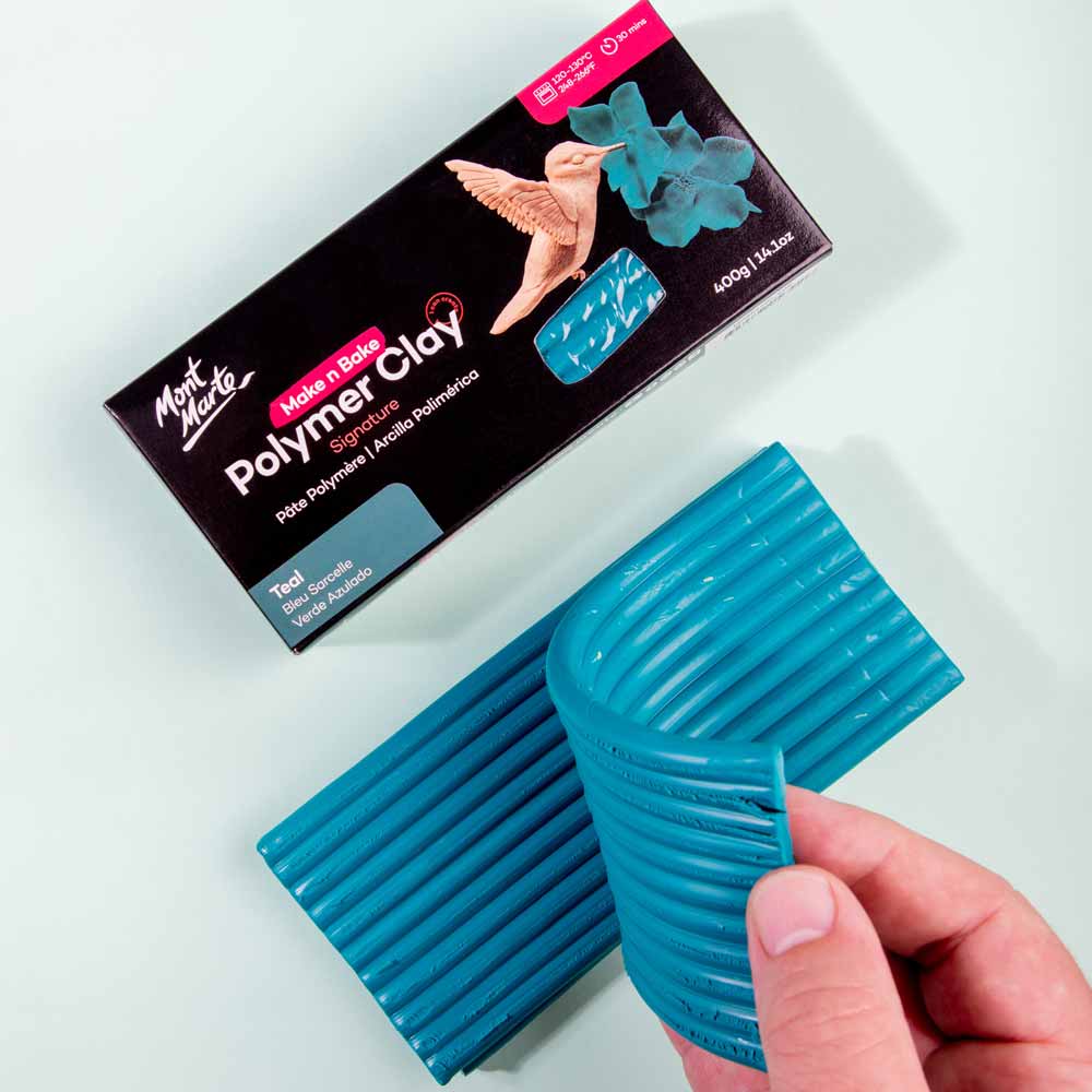 Make n Bake Polymer Clay Signature 400g - Teal - Image 2