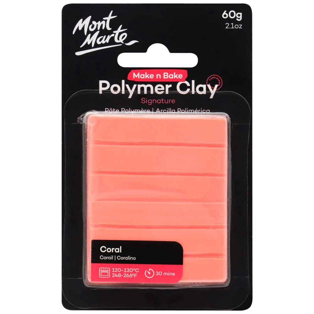 Make n Bake Polymer Clay Signature 60g - Coral