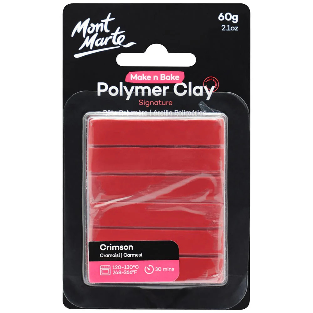 Make n Bake Polymer Clay Signature 60g - Crimson