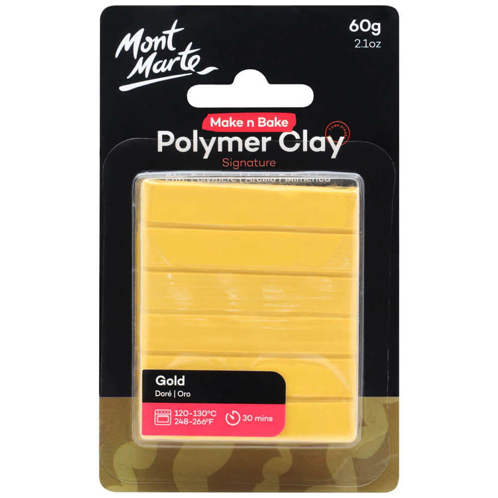 Make n Bake Polymer Clay Signature 60g - Gold