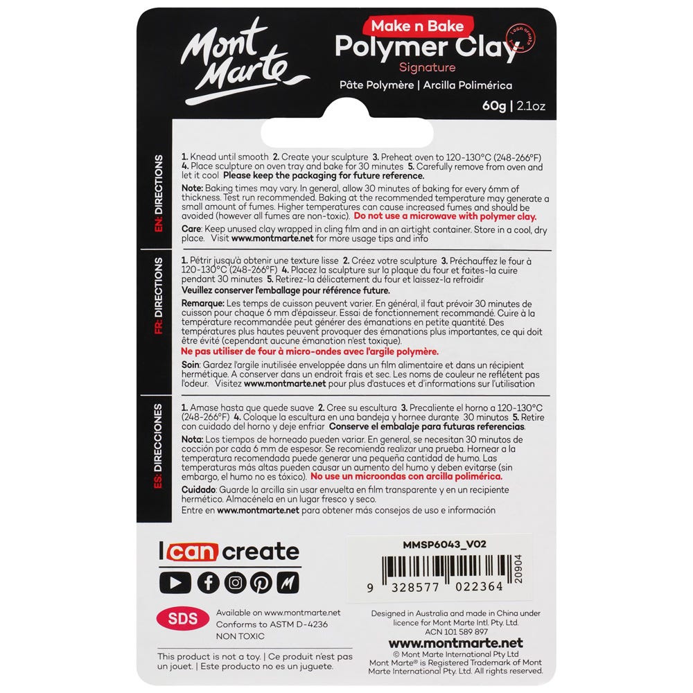 Make n Bake Polymer Clay Signature 60g - Hot Pink - Image 2