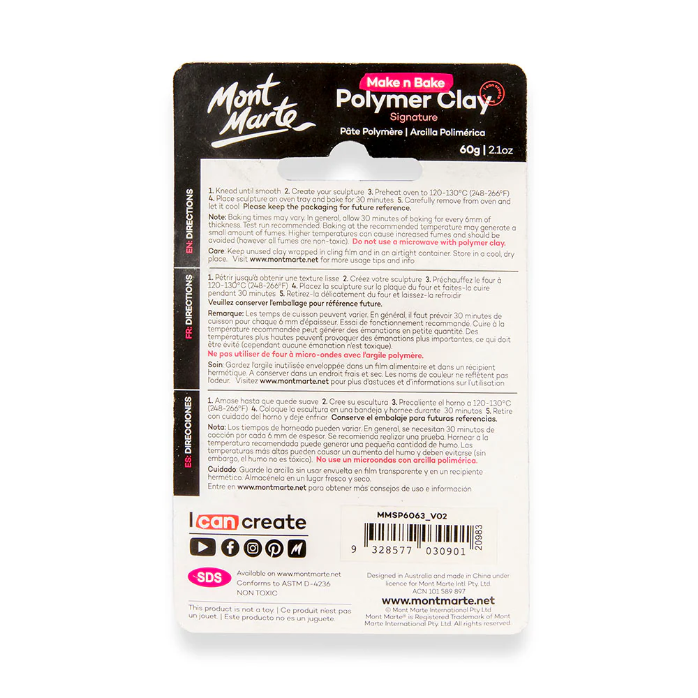 Make n Bake Polymer Clay Signature 60g - Metallic Blue - Image 2