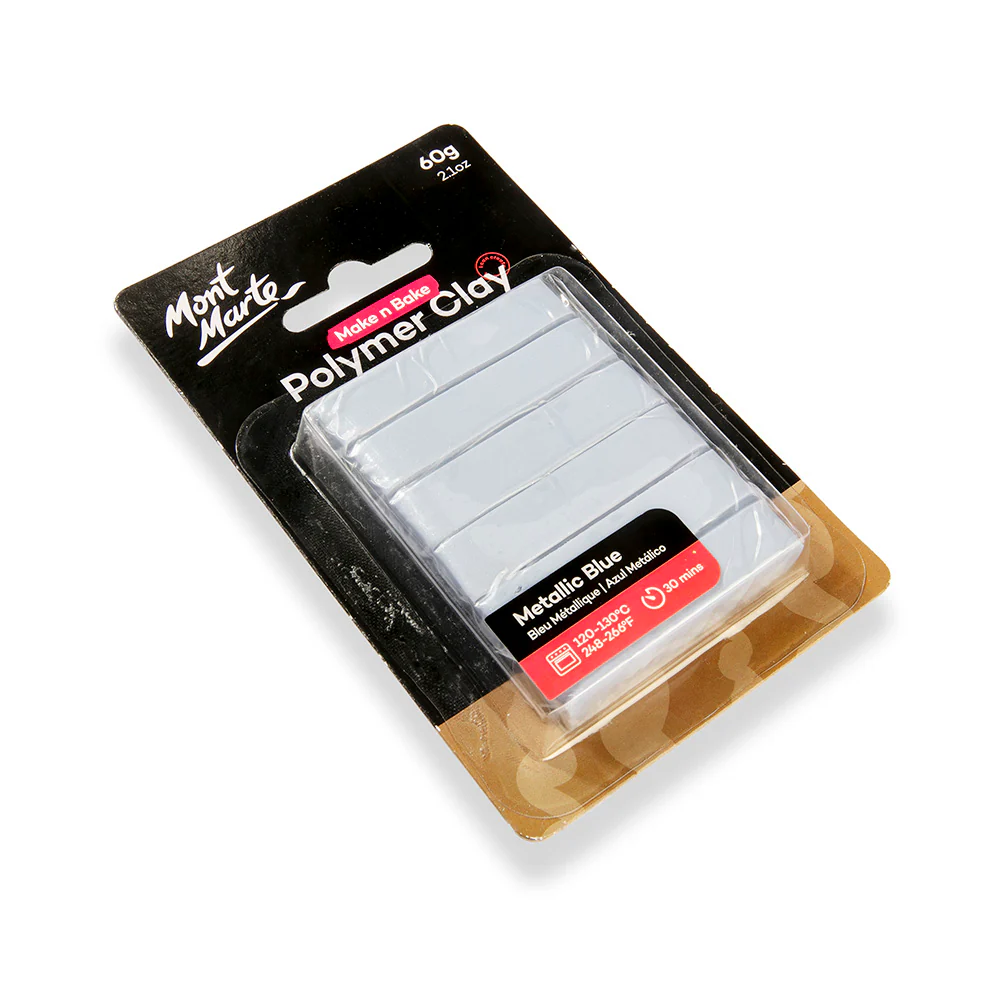 Make n Bake Polymer Clay Signature 60g - Metallic Blue - Image 3