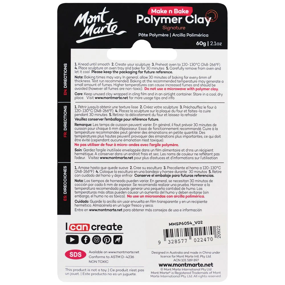 Make n Bake Polymer Clay Signature 60g - Tangerine - Image 2
