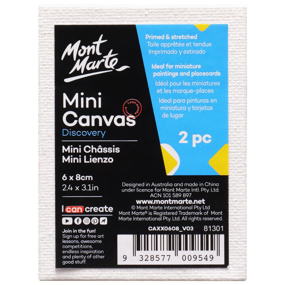 Mini Canvas Discovery 6x8cm (2.4 x 3.1in) 2pc - Image 4