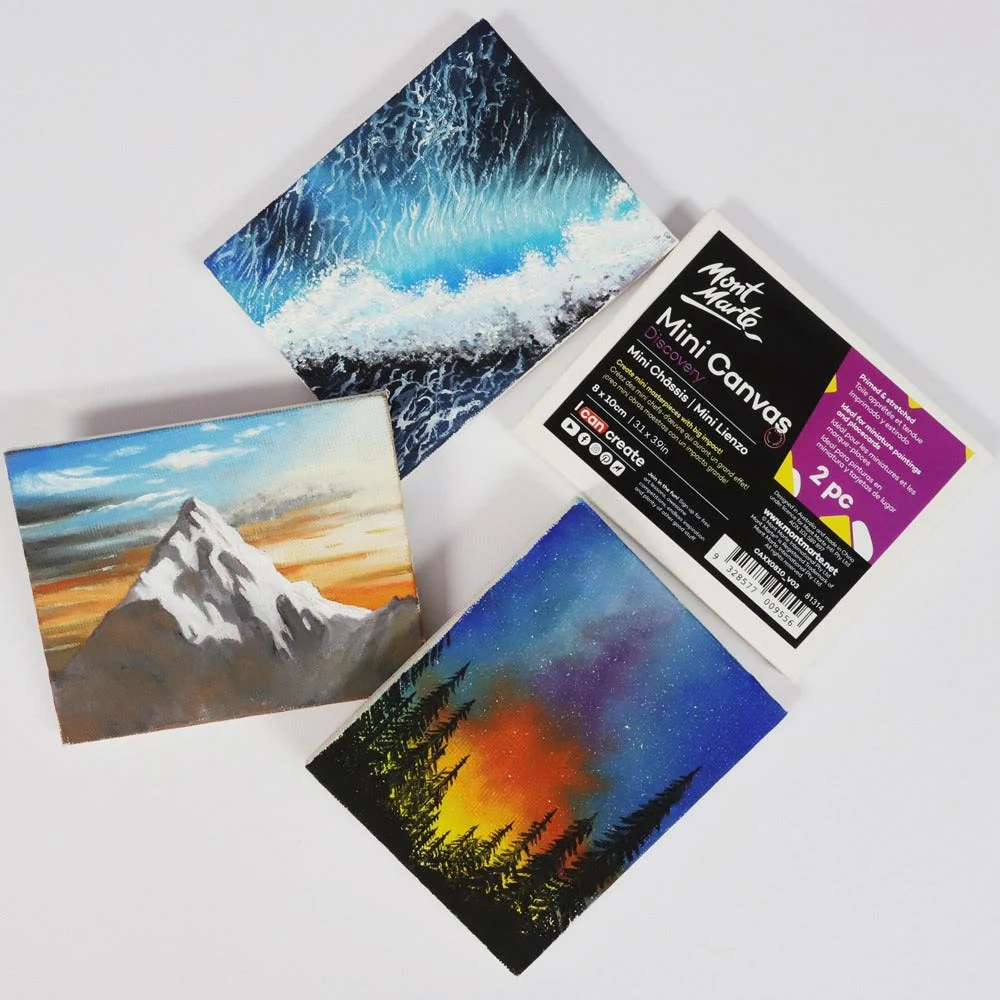 Mini Canvas Discovery 8 x 10cm (3.1 x 3.9in) 2pce - Image 7