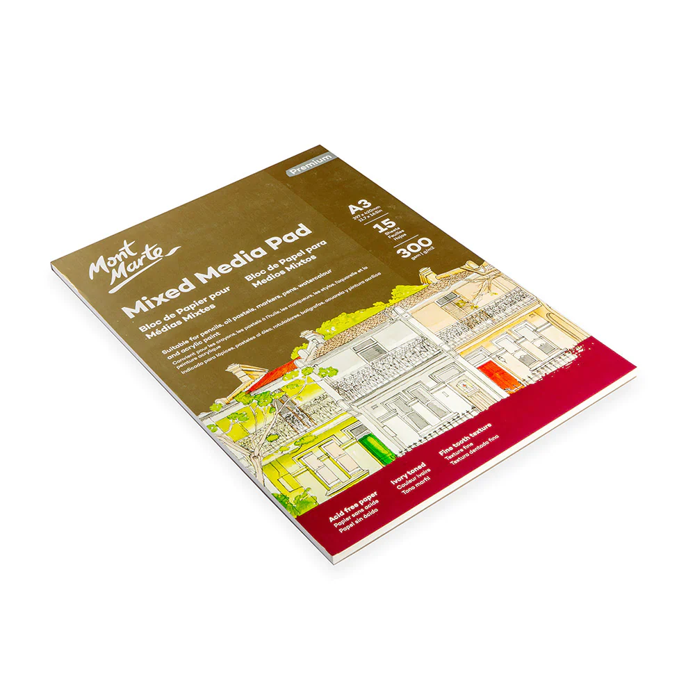 Mixed Media Pad Premium 300gsm A3 15 Sheets - Image 2